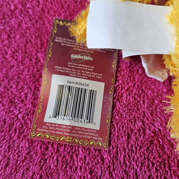 The Muppet Show Fozzie Plush 8" Beanie Bear Jim Henson Company Sababa Toys 2004 - Picture 7 of 9